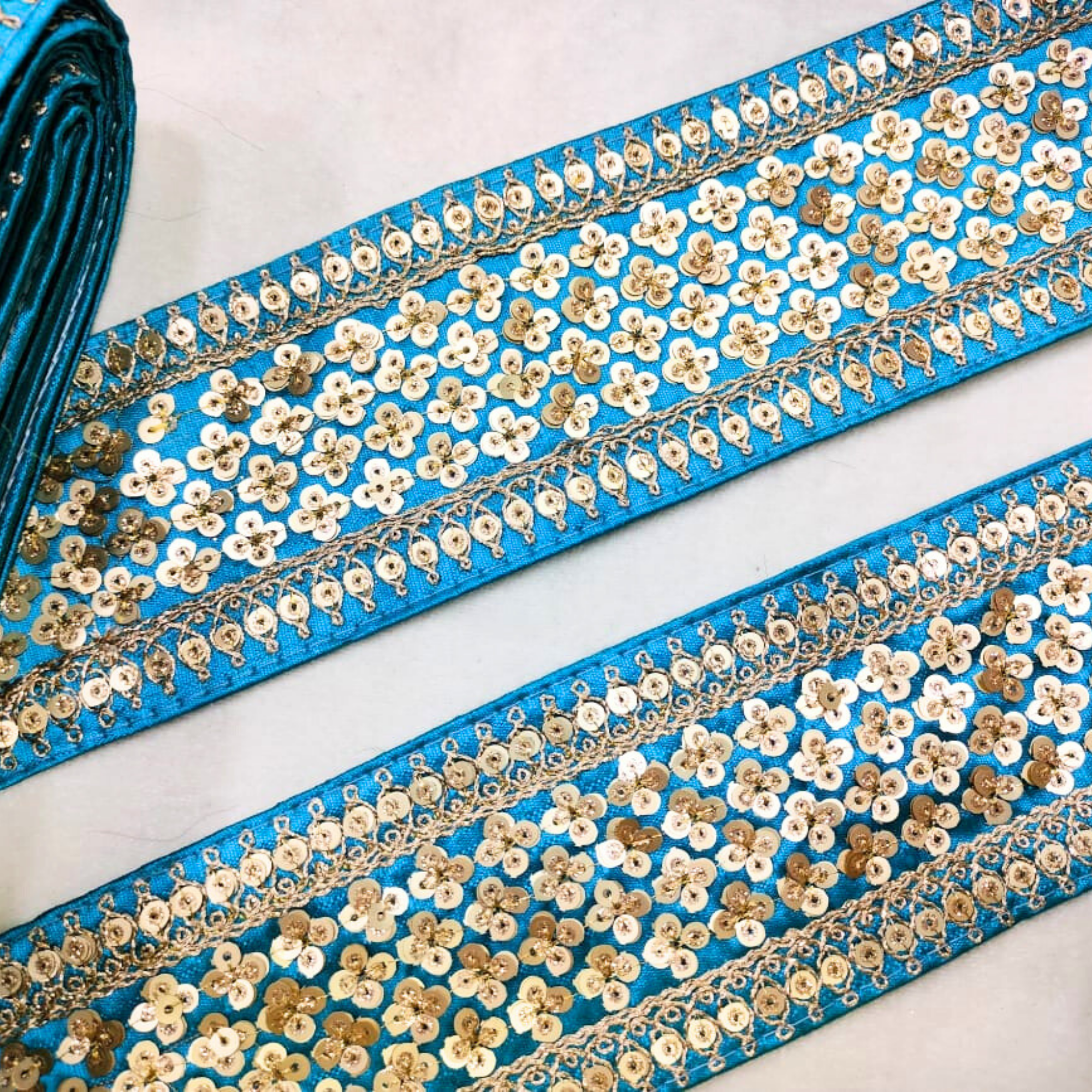 Sequins Lace Border