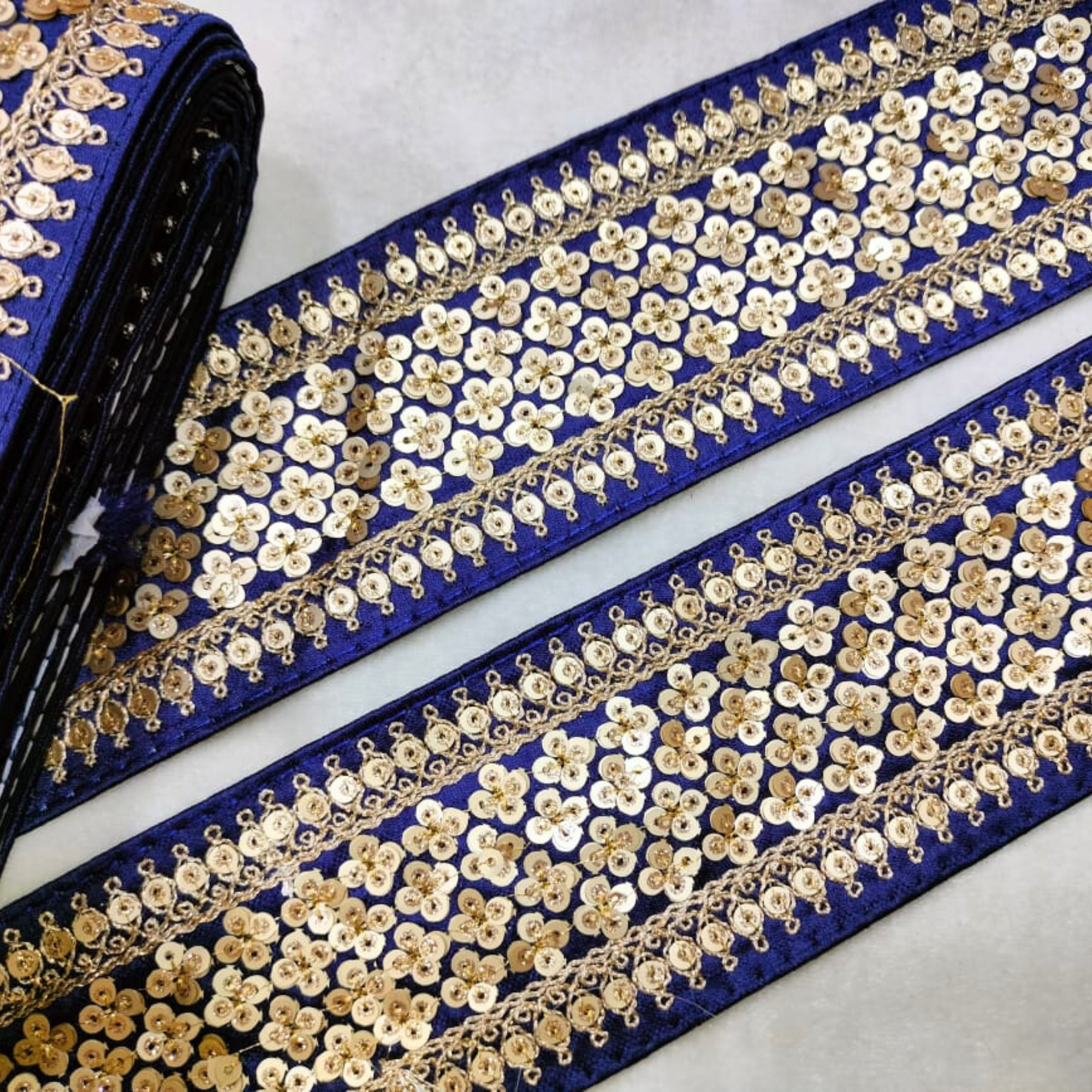 Sequins Lace Border