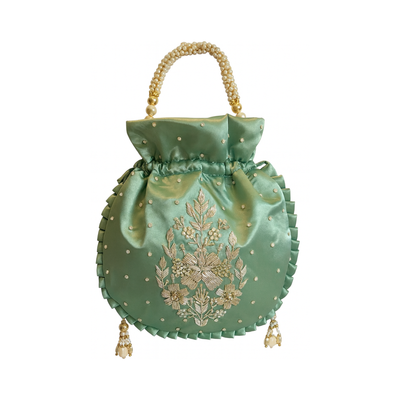 Aqua Bloom Potli hover