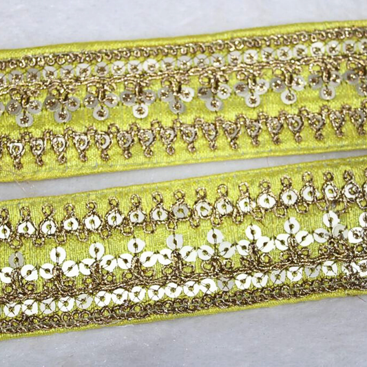 Fancy Zari And Sequin Trim