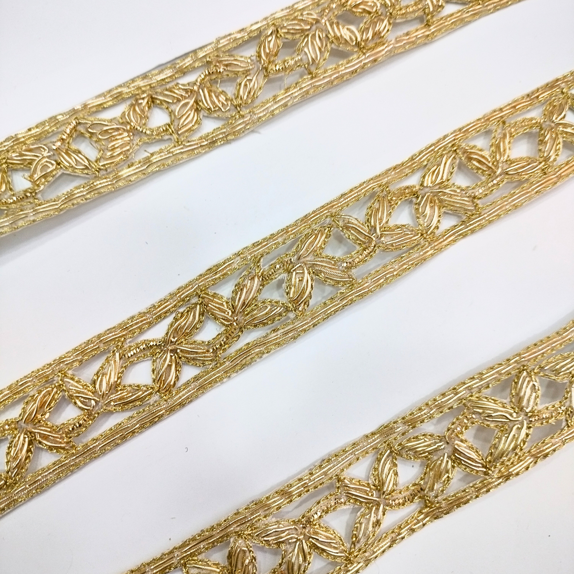 Light Gold Handwork Zardozi Trim
