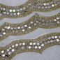 Golden Scalloped Mirror Embellished Trim