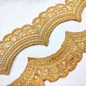 Yellow Scalloped Embroidery Lace