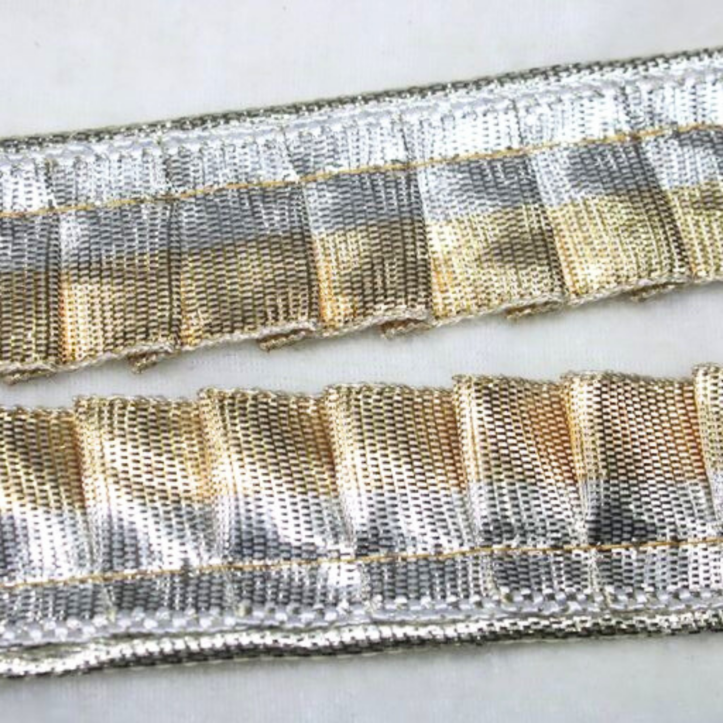 Silver And Gold Fancy Zari Trim