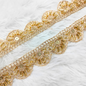 Golden Cutdana Scalloped Lace