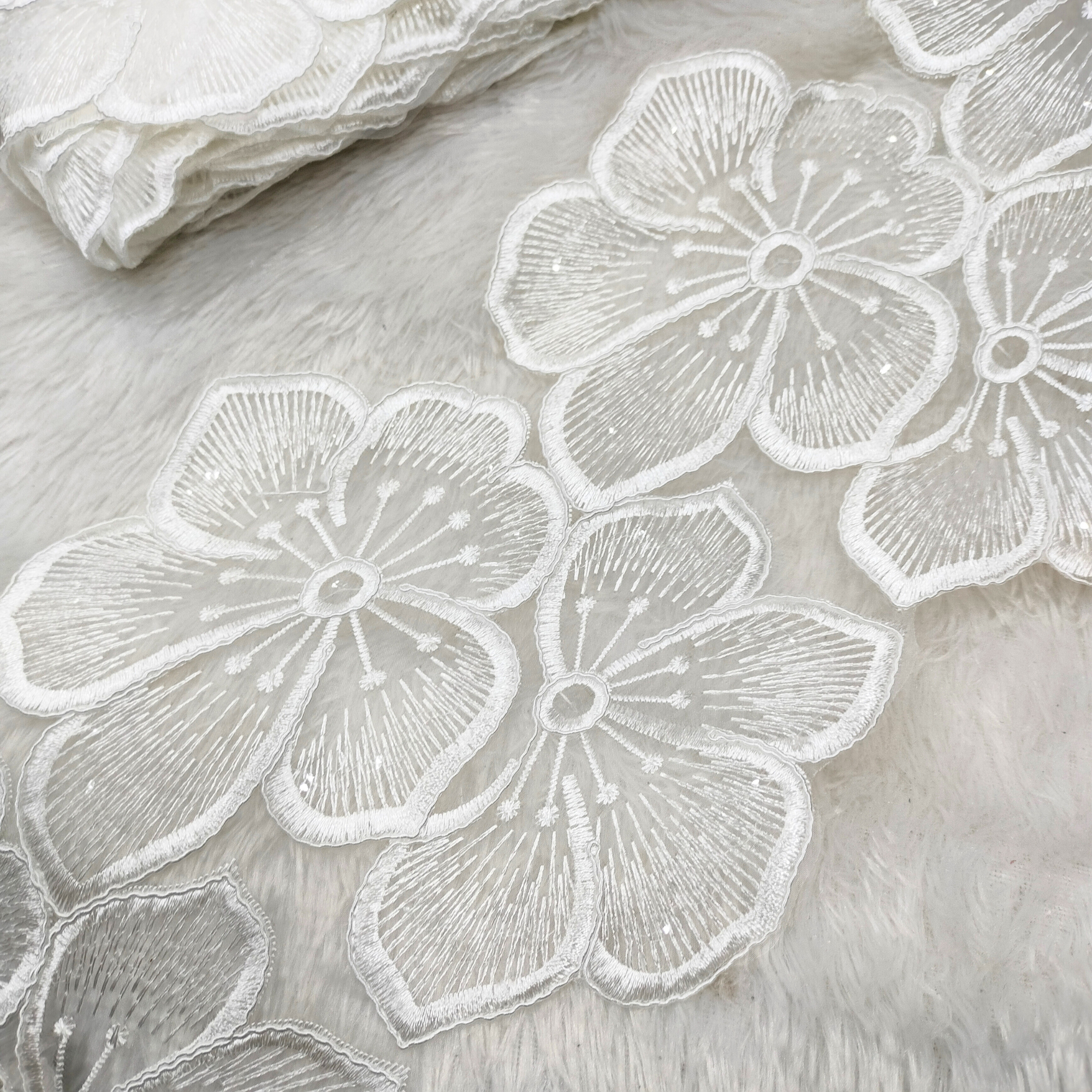 Petal Bloom Cutwork Lace