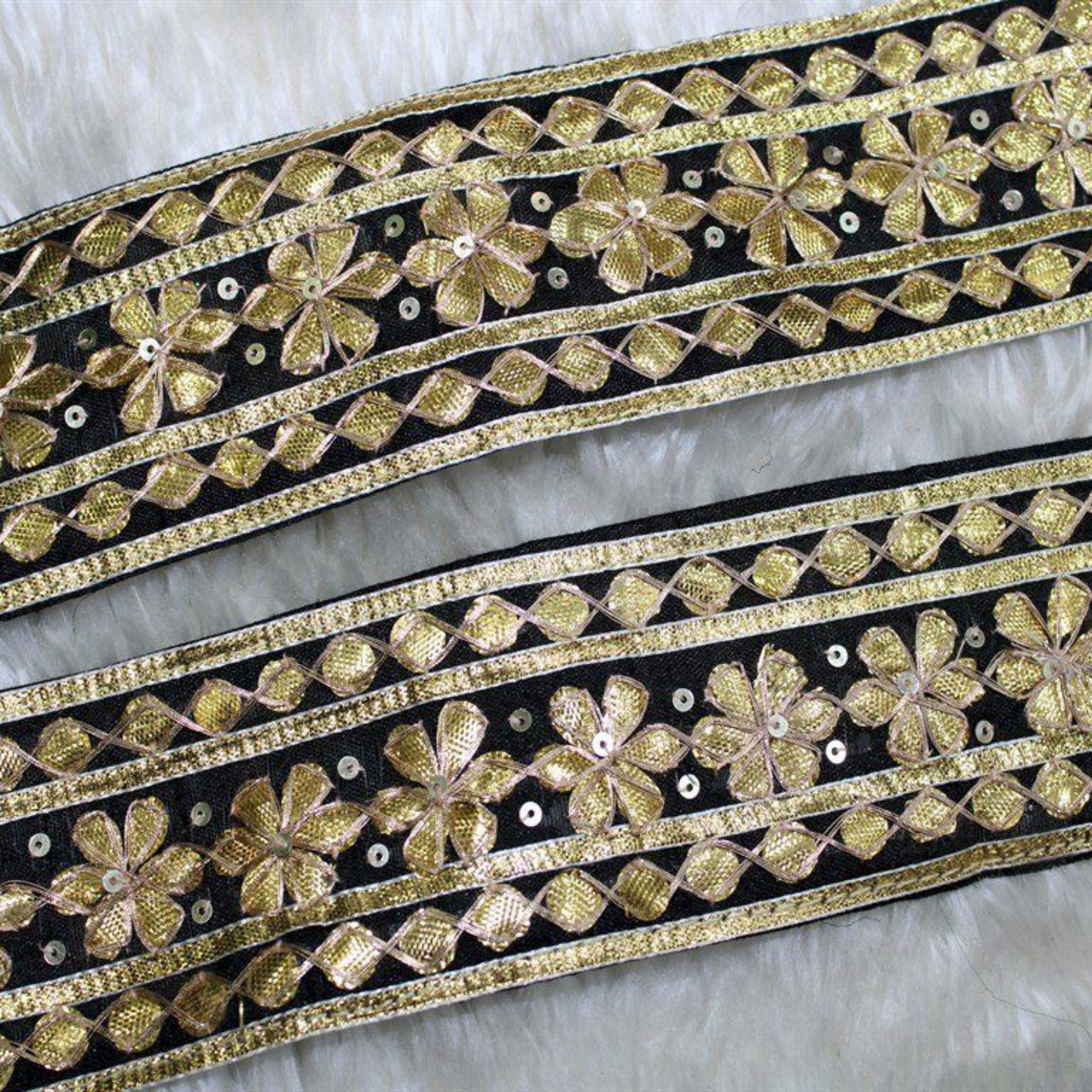 Handwork Floral Gota Trim
