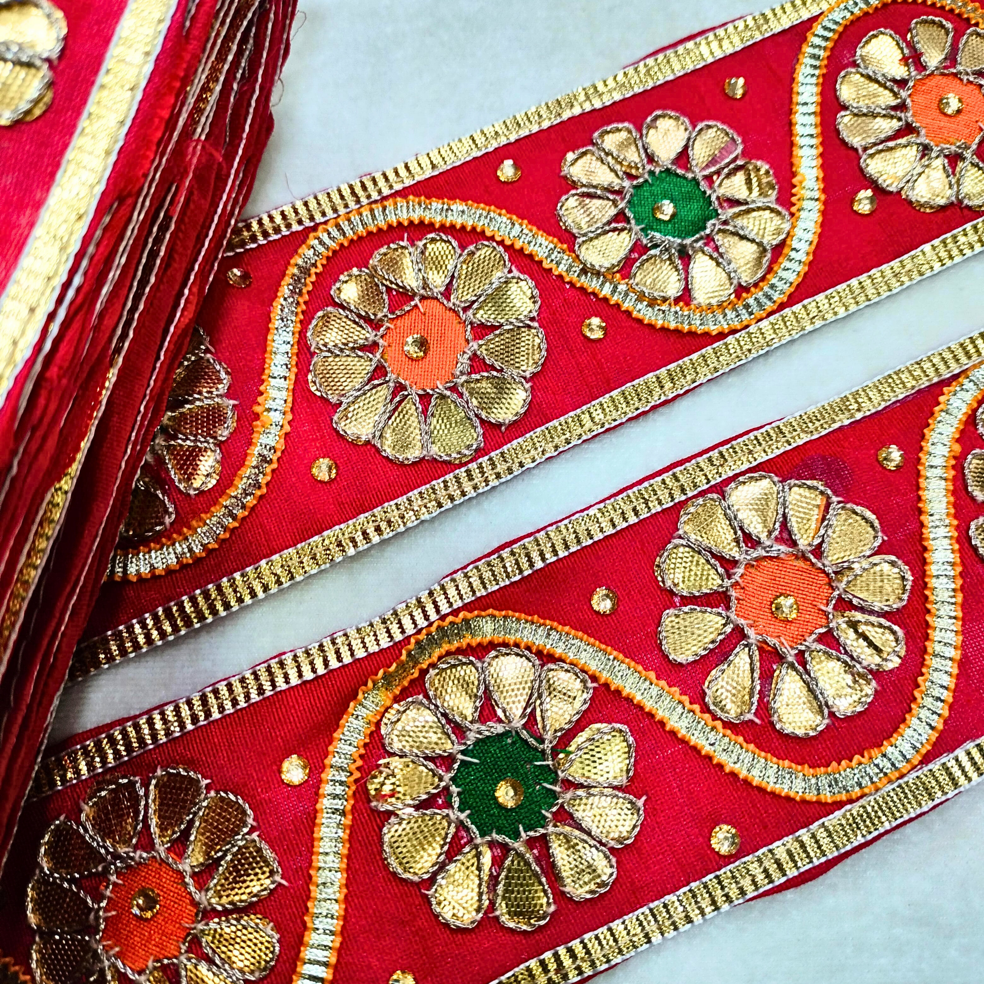 Gota Patti Floral Trim