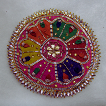 Pink Embellished Gota Patch