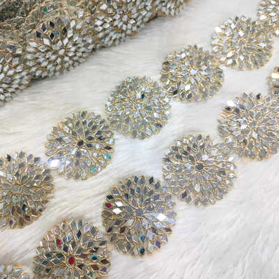 Circular Mirror Embellished Trim