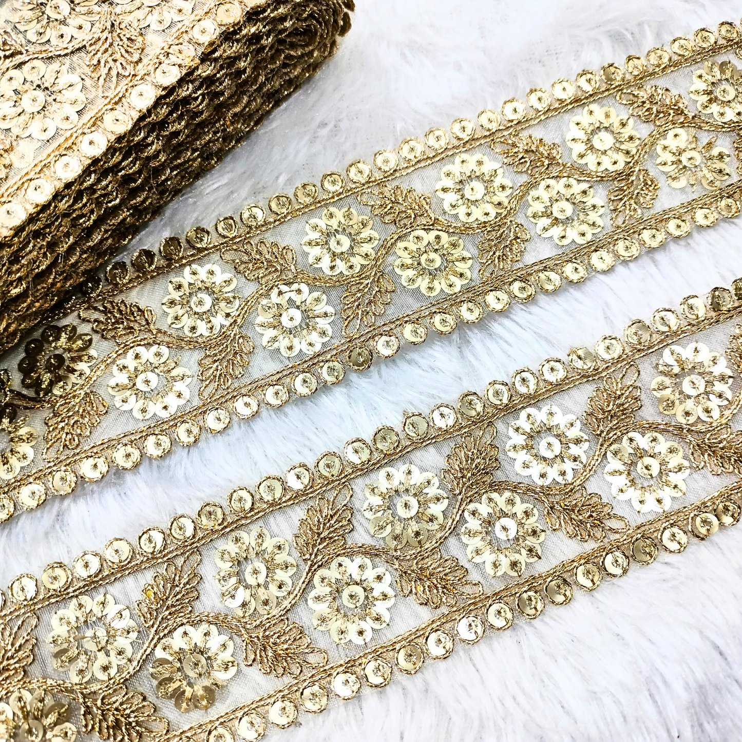 Golden Zari Lace