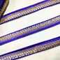 Royal Blue Fancy Sequin Work Trim