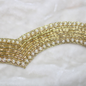 Golden Scalloped Mirror Embellished Trim