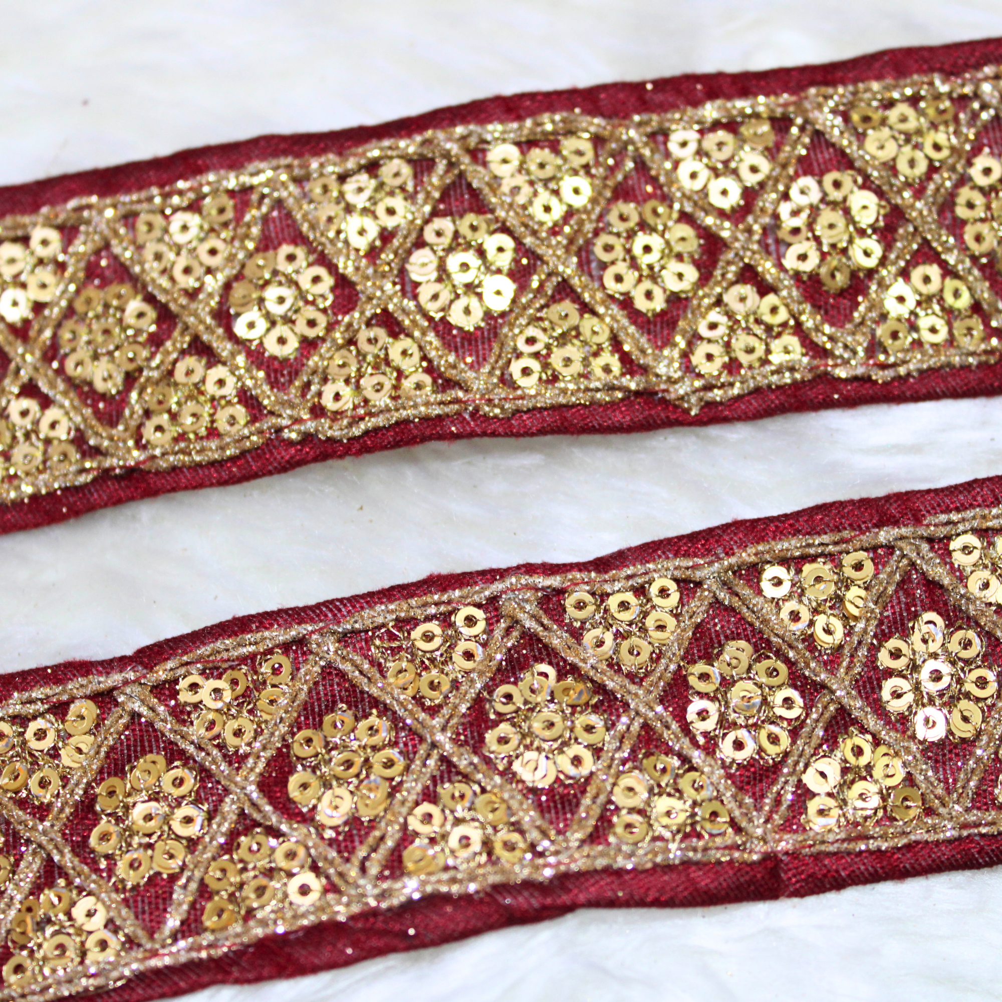Fancy Sequence Work Lace