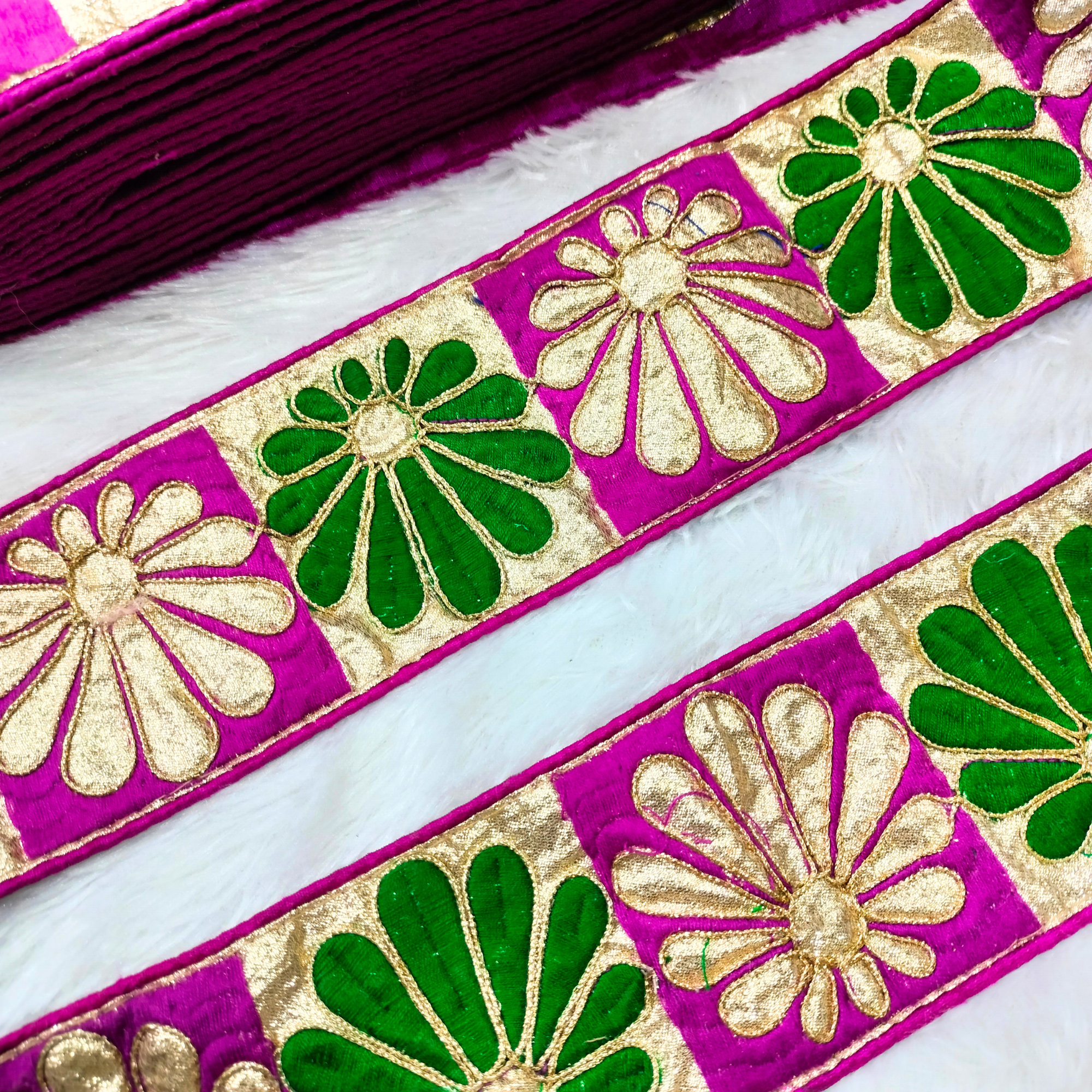 Purple Fancy Embellished Trim