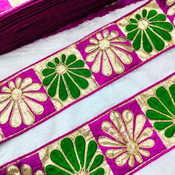 Purple Fancy Embellished Trim