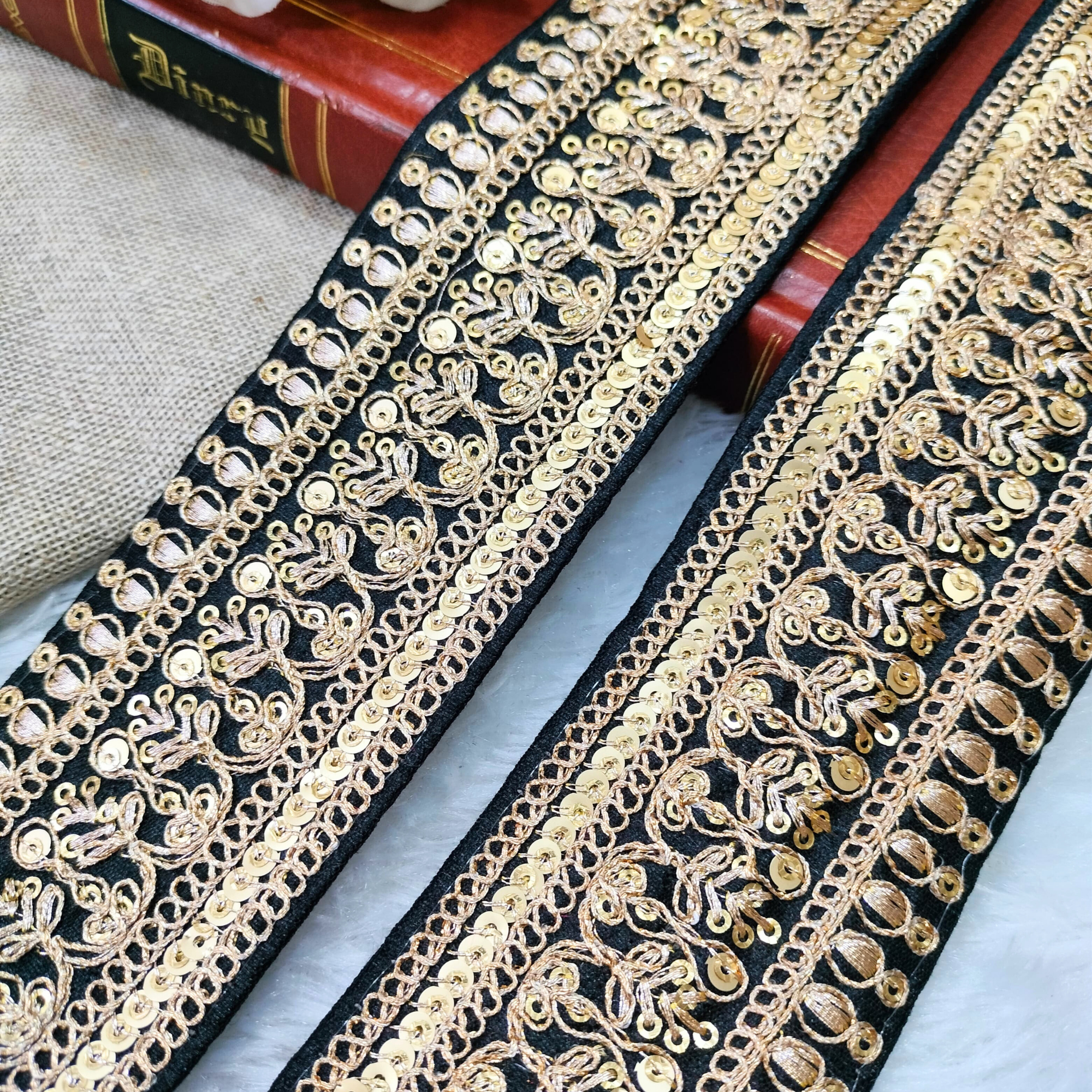 Embellished Fancy Zari Trim