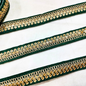 Dark Green Fancy Sequin Work Trim