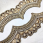 Brown Scalloped Embroidery Lace