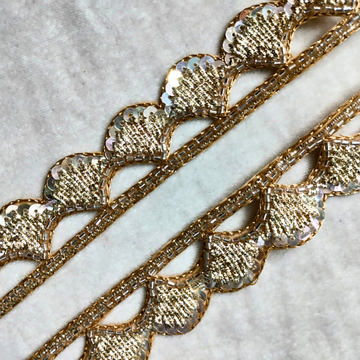 Premium Gold Zardozi Embroidered Trim