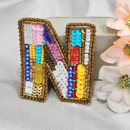 Colorburst Alphabet 'N' Patch