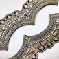 Navy Blue Scalloped Embroidery Lace