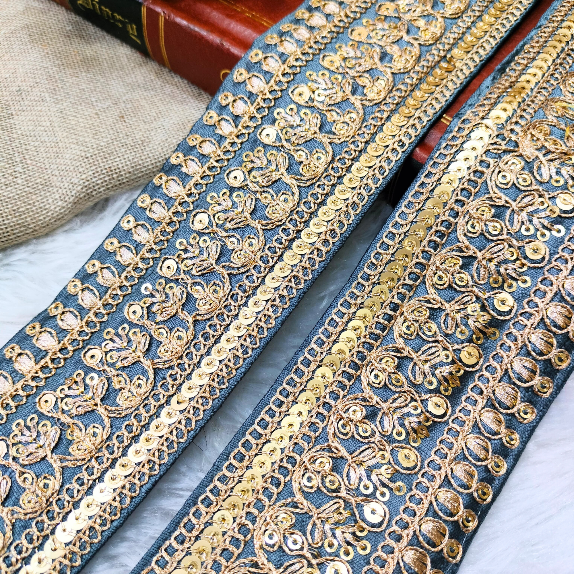 Embellished Fancy Zari Trim