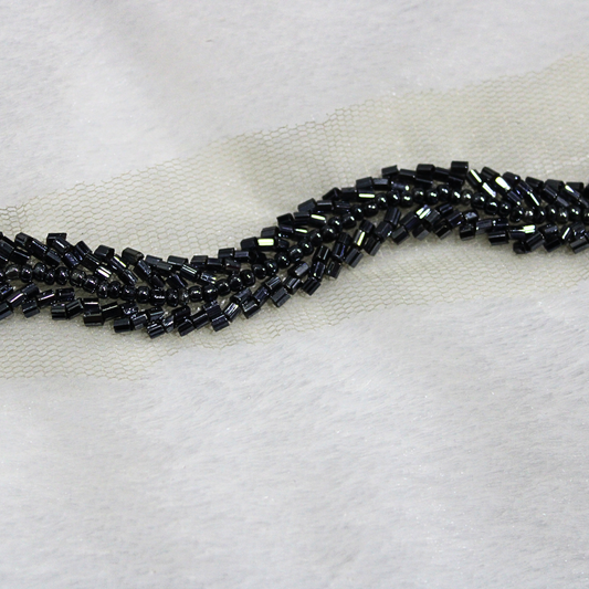 Black Intricate Embellished Border