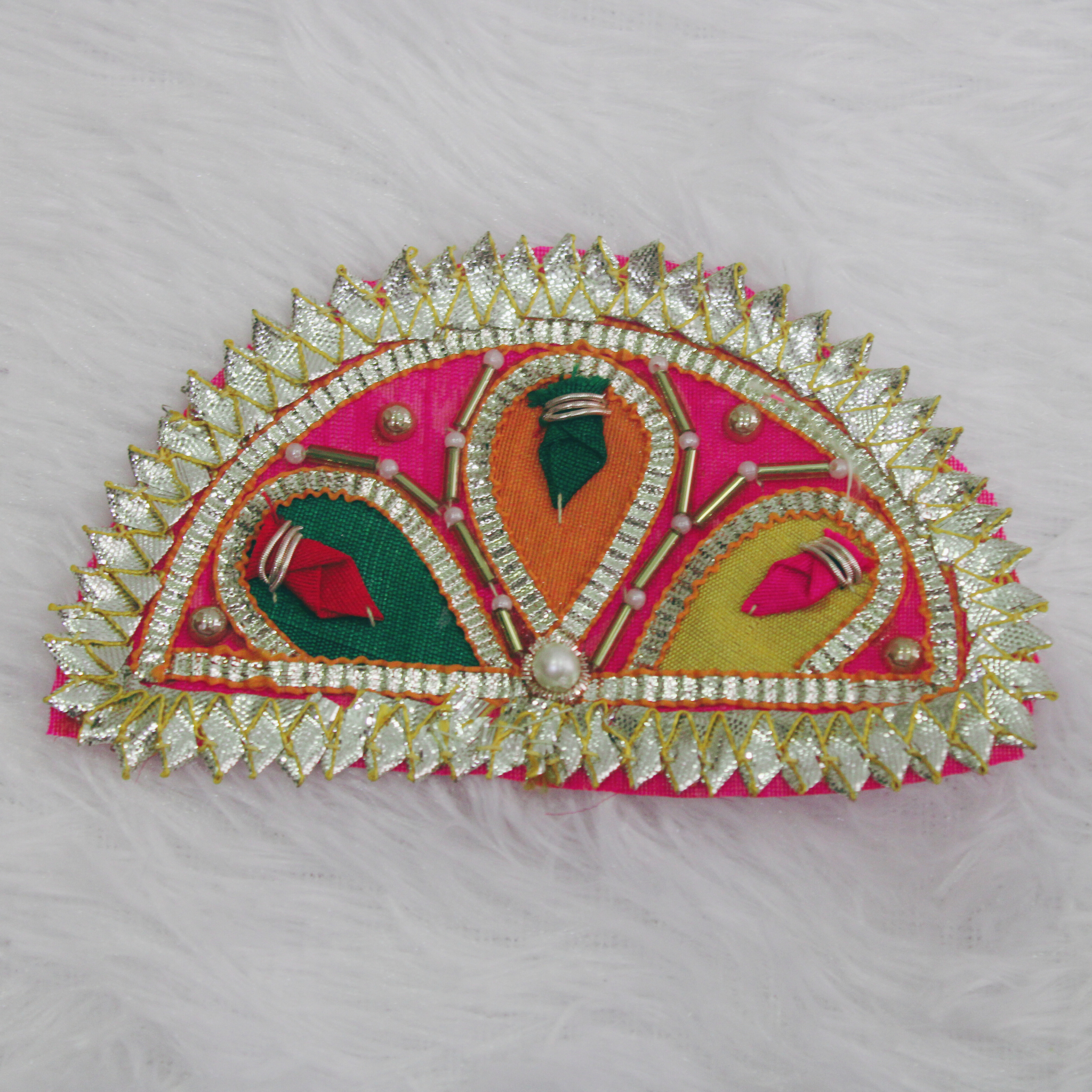 Pink Embellished Gota Patch