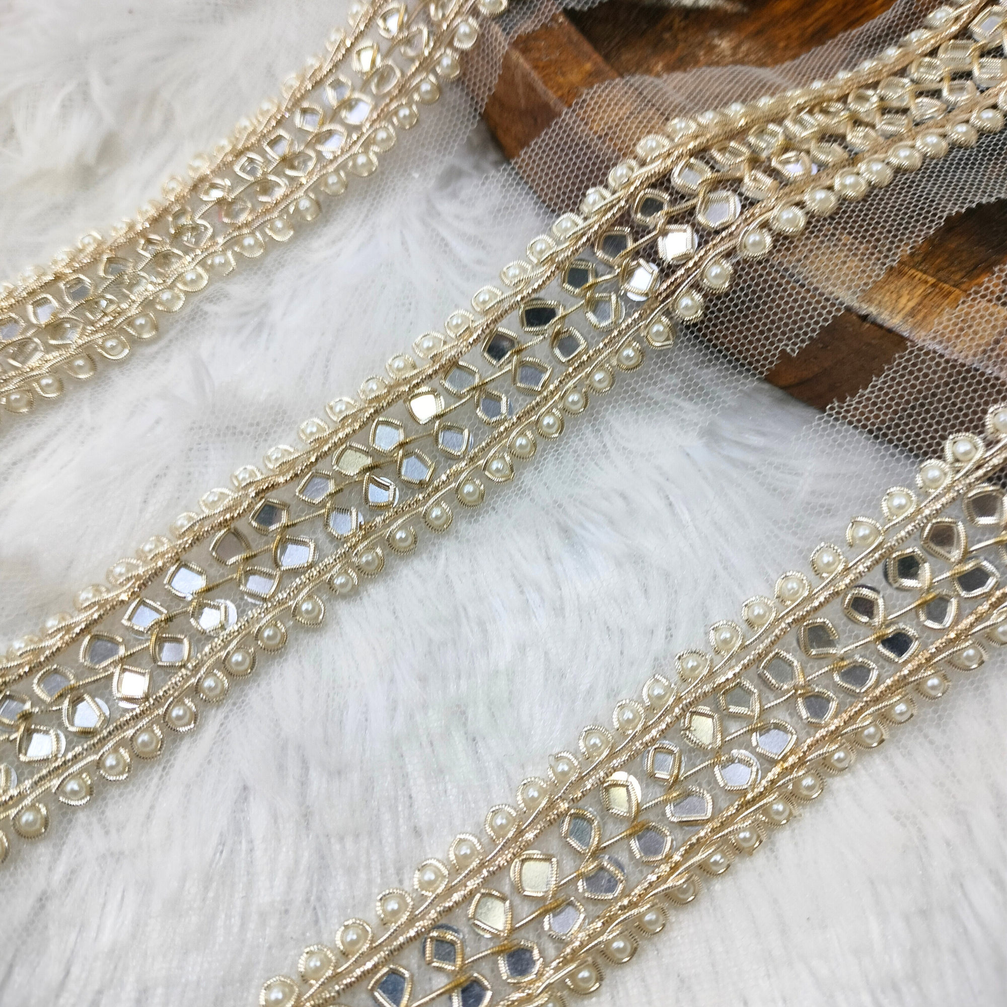 Light Gold Handwork Trim