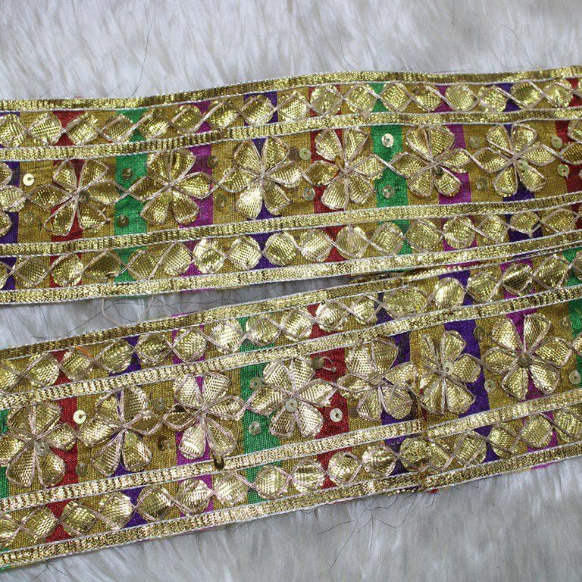 Handwork Floral Gota Trim