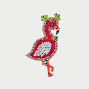 Flamingo Fiesta  Handmade Patch