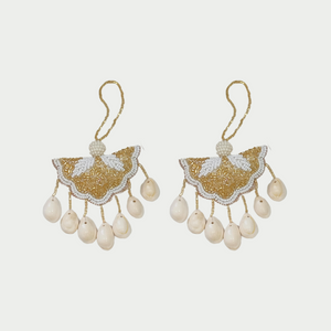 Classic Golden & White Tassel  (Pack of 2)