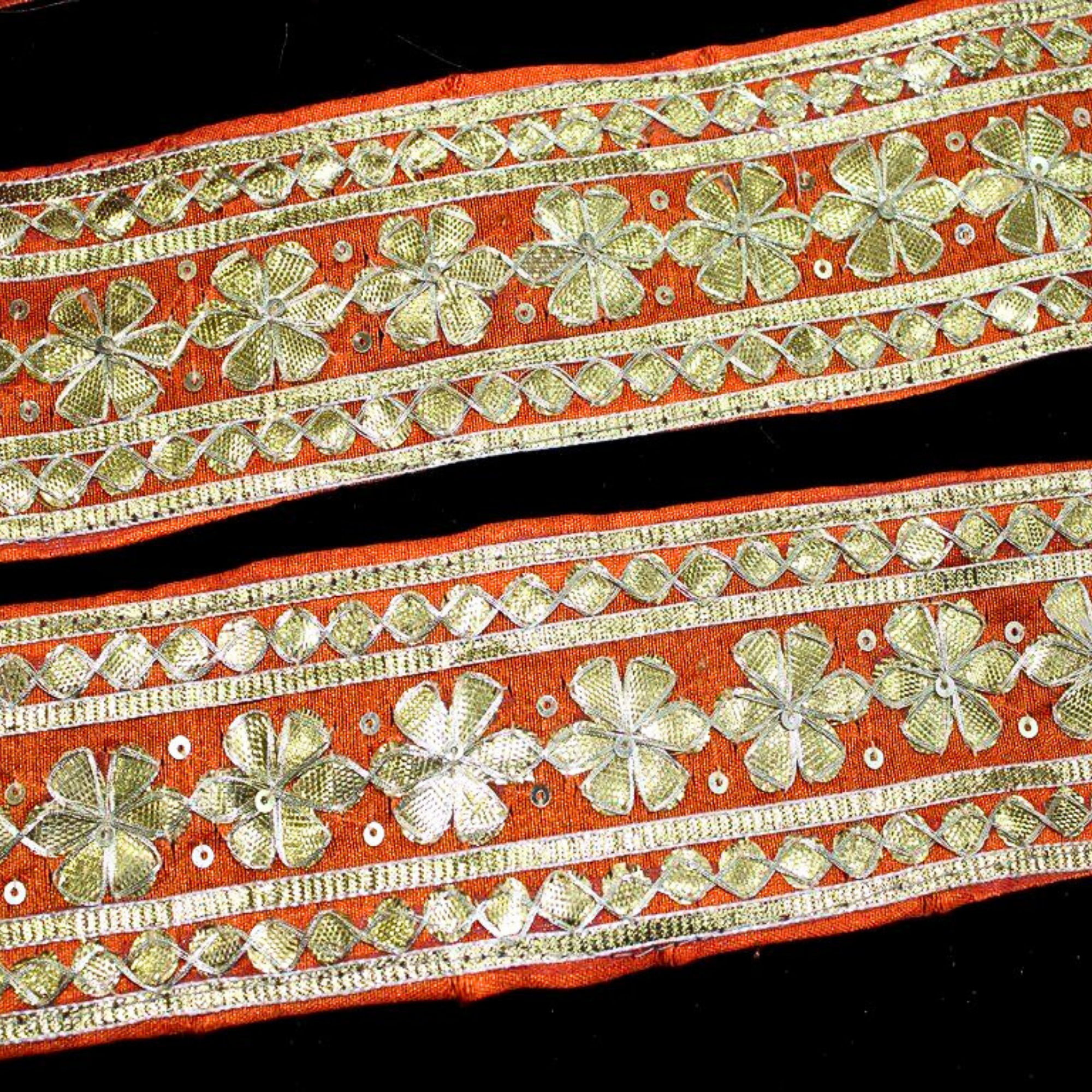 Gota Patti Floral Border