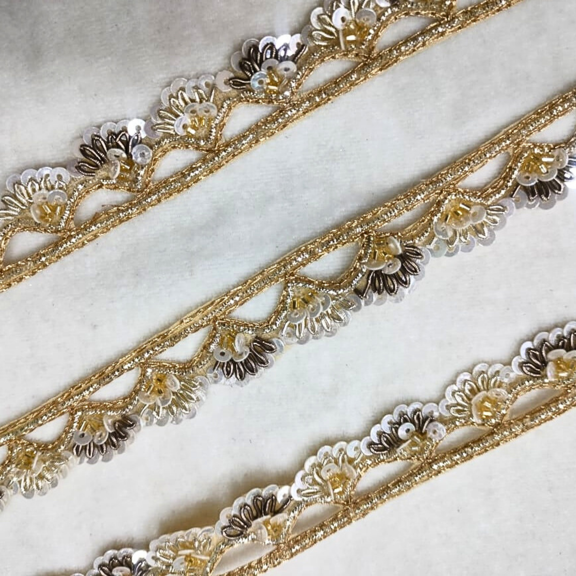 Classic Golden Zardozi Border