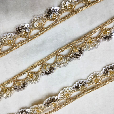 Classic Golden Zardozi Border
