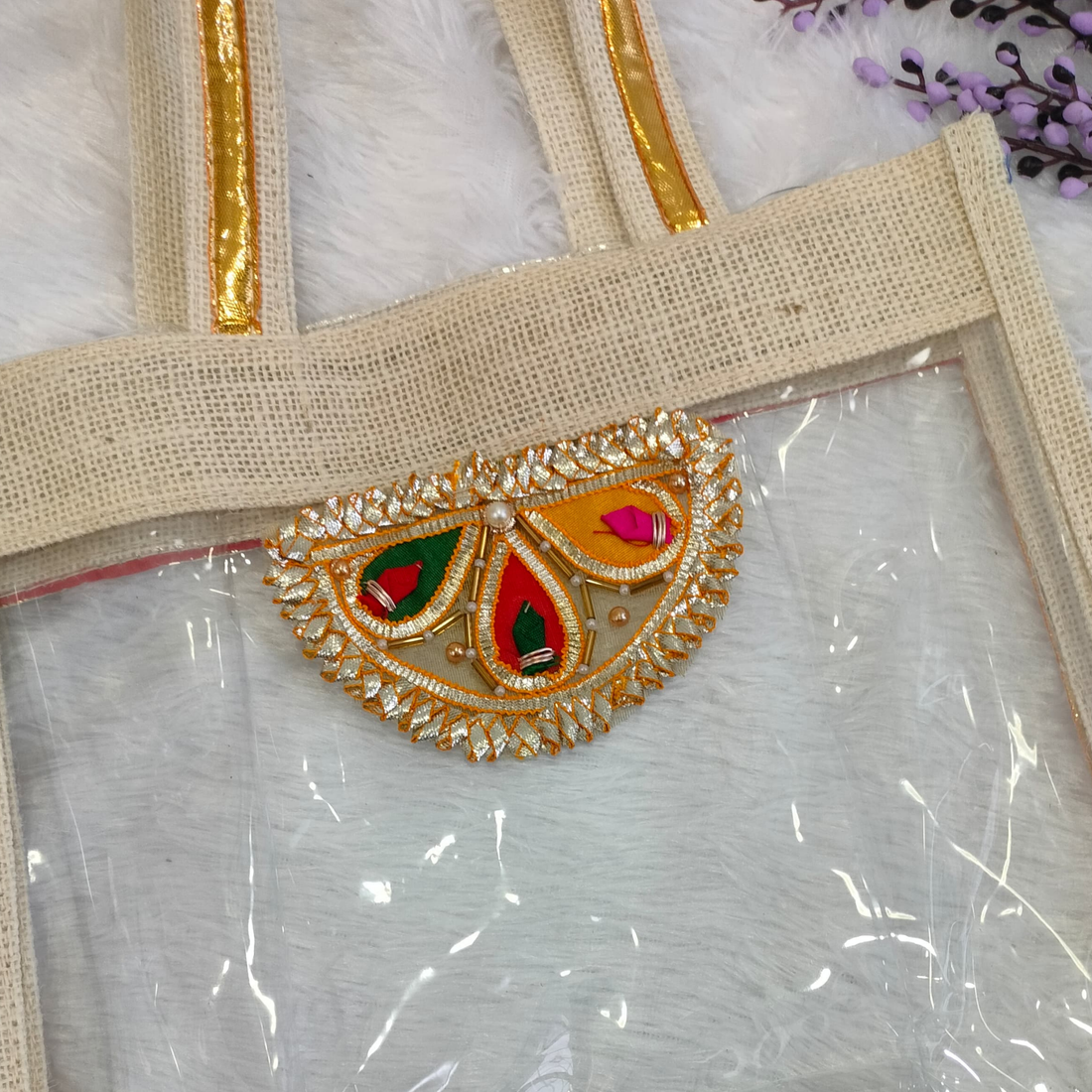 Golden Embellished Gota Patch