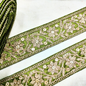 Mehendi Green Fancy Sequin Work Trim