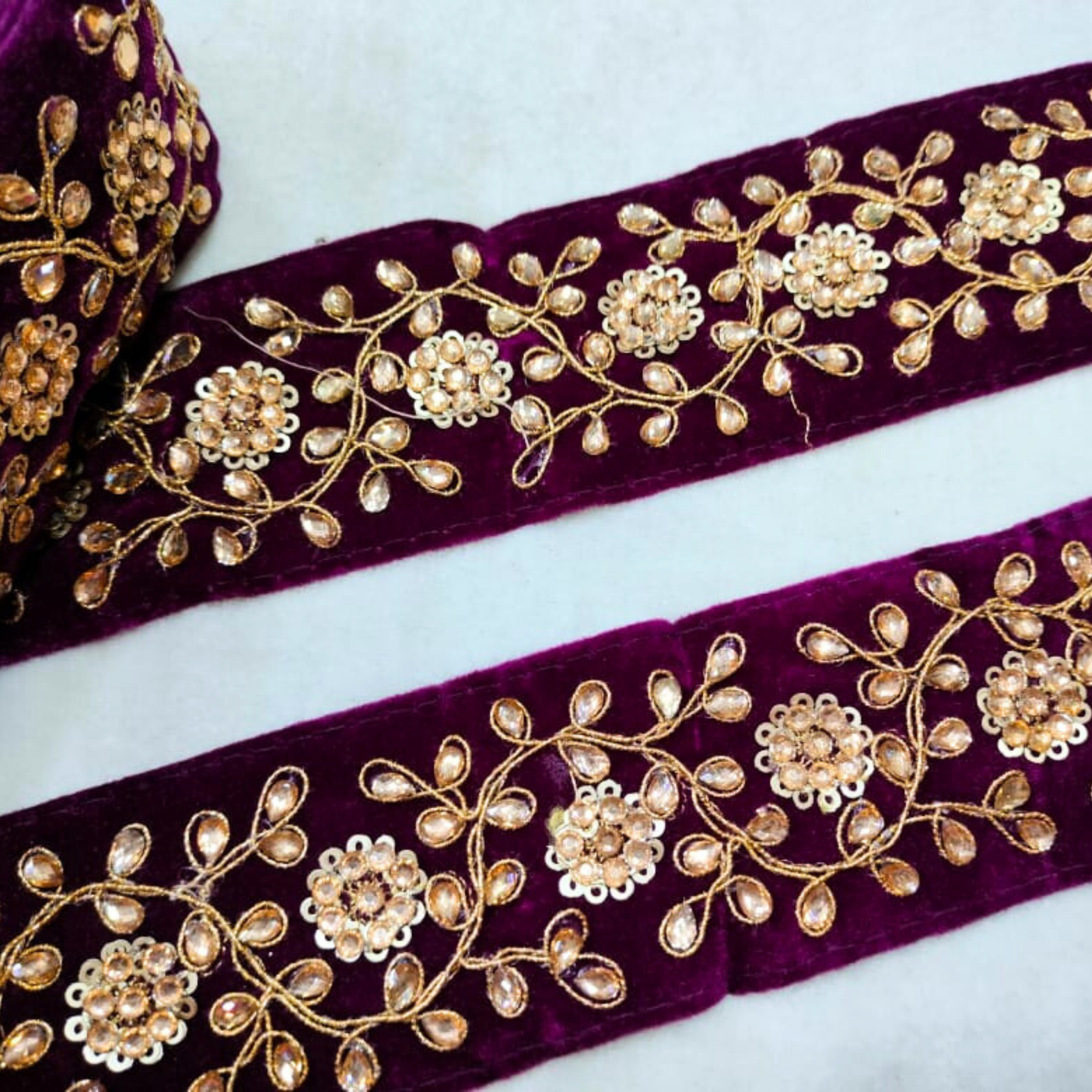 Fancy Velvet Zari Work