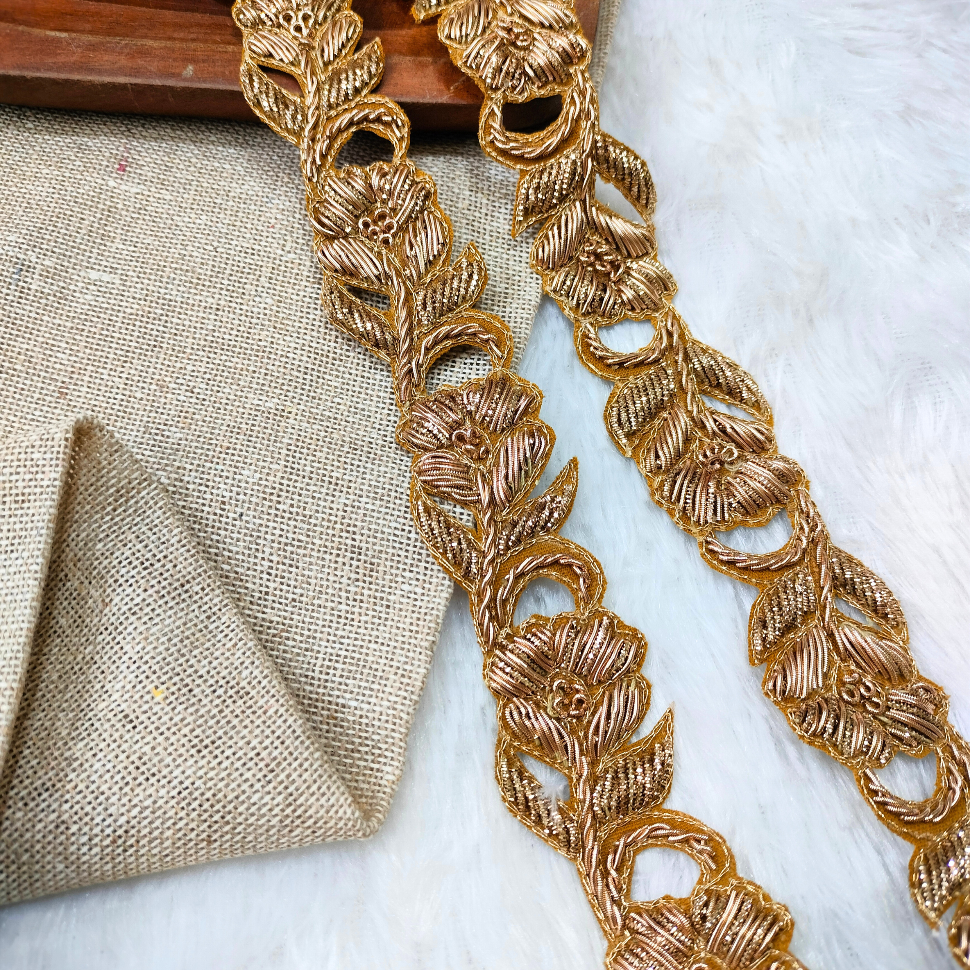Golden Handwork Zardozi Trim
