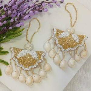 Classic Golden & White Tassel  (Pack of 2) hover image