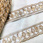 White Fancy Embellished Trim