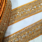 Yellow Fancy Sequin Work Trim