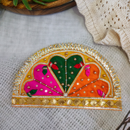 Yellow Embellished Gota Patch (12 Pieces)