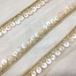 Light Gold Cutdana Embellished Trim