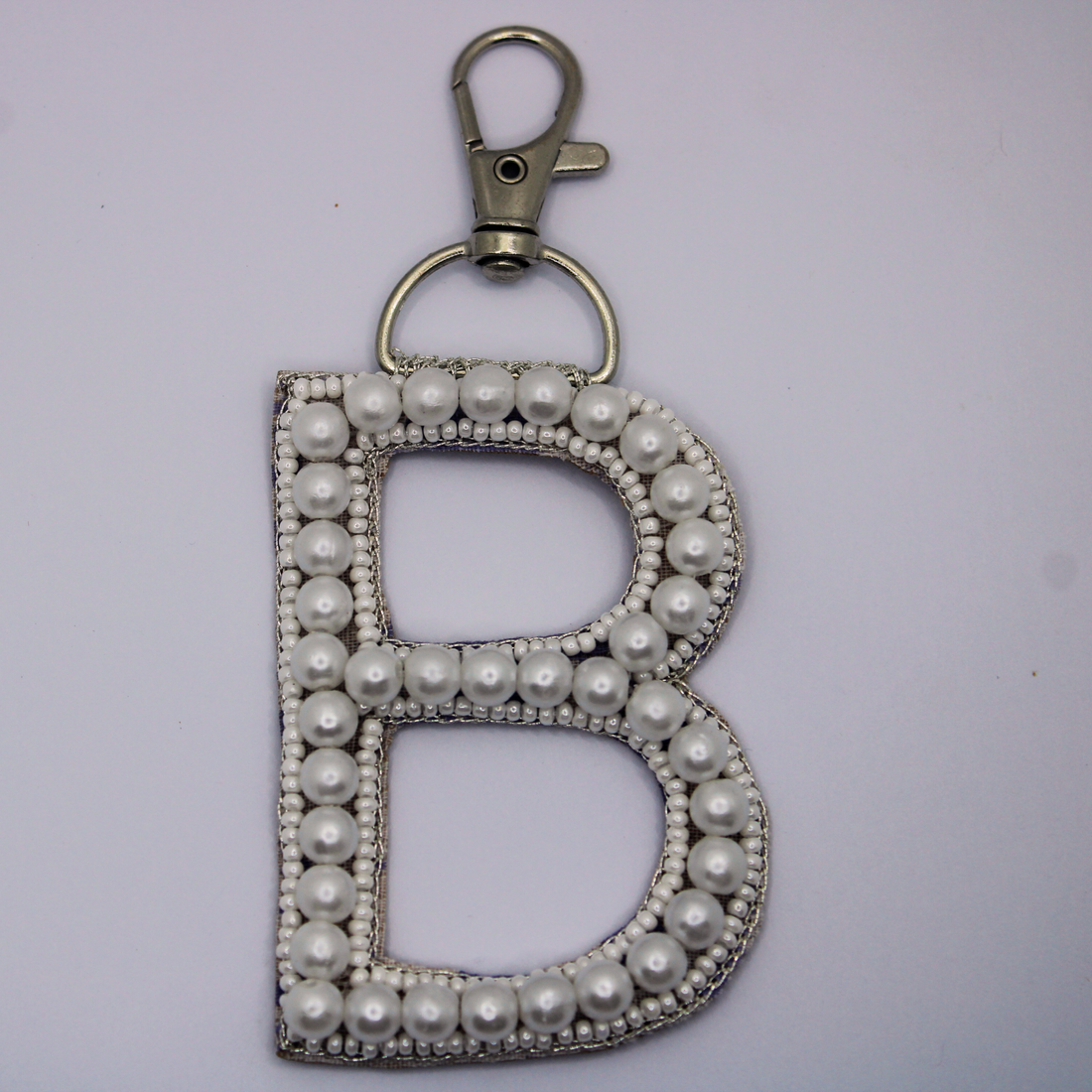 Pearl Monogram 'B' Bag Charm