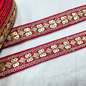 Red Fancy Embellished Trim