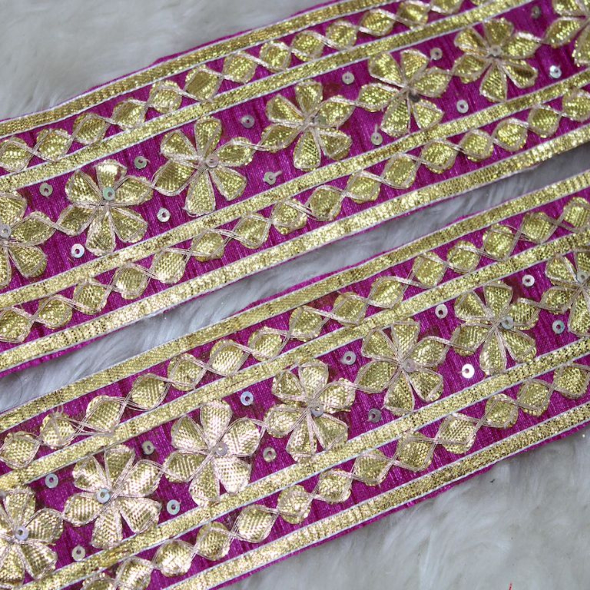 Handwork Floral Gota Trim