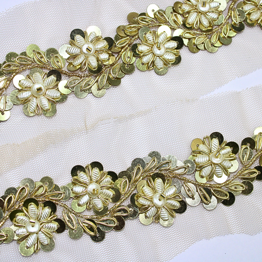 Light Gold Handwork Trim