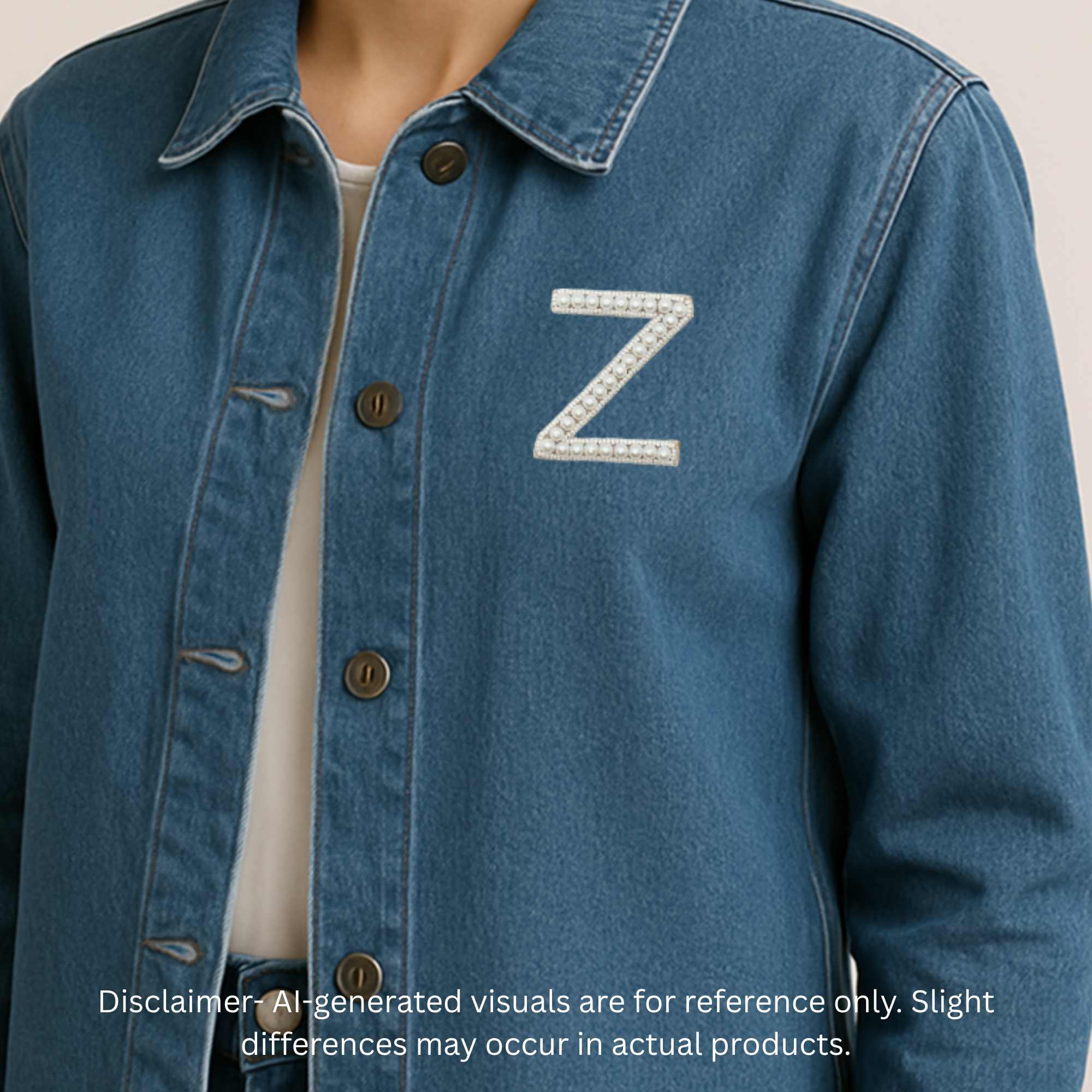 Oceanic Pearl Alphabet 'Z' Patch